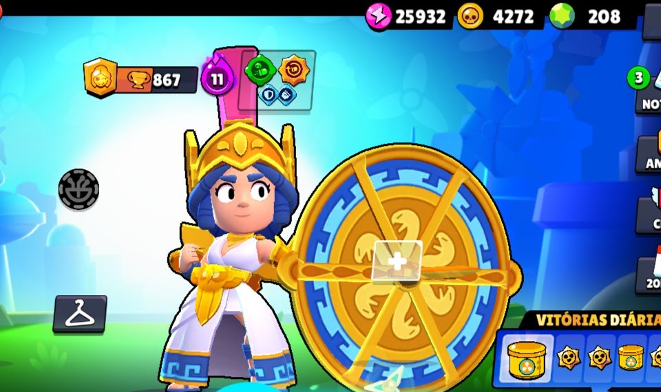 CONTA DE BRAWL STARS 298 SKINS LENDÁRIO 1 RANK MAX
