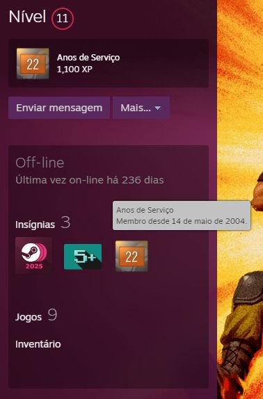 Conta CS2 + Prime + Level 4 no CS + Steam 22 anos + 94 hrs jogadas no cs