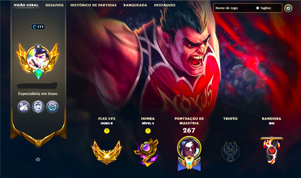 LENDÁRIA DARIUS MESTRE DA ENTERRADA + [QUASE 150 SKINS HABILITADAS] + TROCA NICK