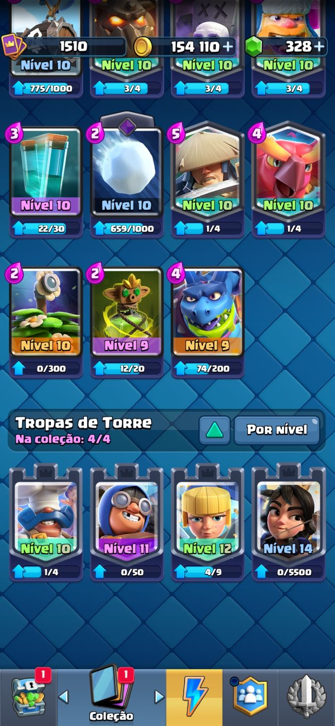 Conta de clash bem montada