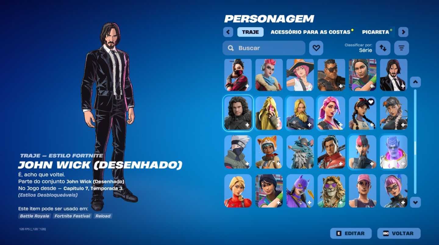Conta de fortnite old