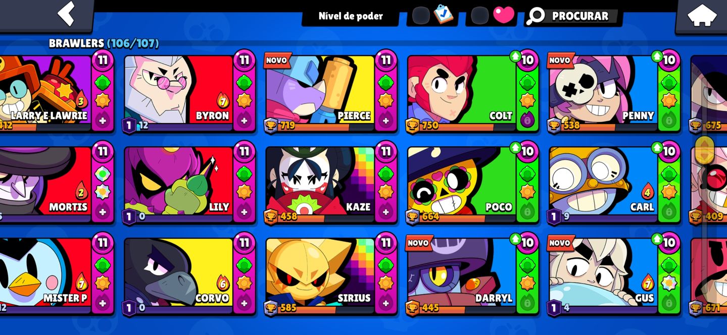 Conta brawl 2020, rara!! 52k de troféus!!!!