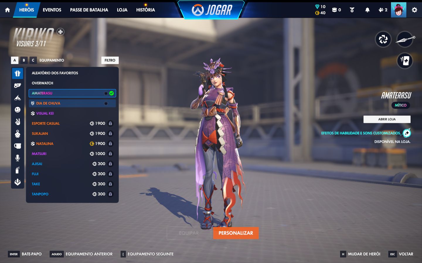 Conta de overwatch main dps/suporte com 3 passes comprados