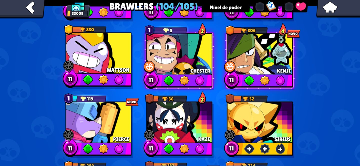 Conta Brawl stars gemada e antiga!!