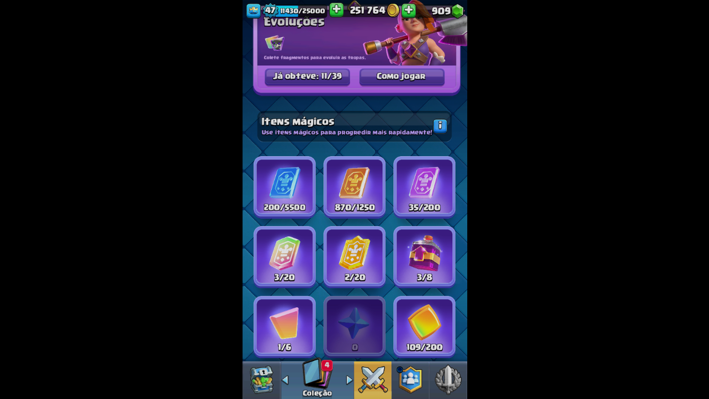 Conta de clash royale com 10k de trofeus muito boa e valor negociavel só vem!!!!