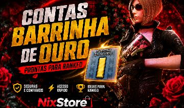 CONTA CROSSFIRE - BARRINHA DE OURO - ARMAS VARIANTES - NICK COLORIDO (AUTO)