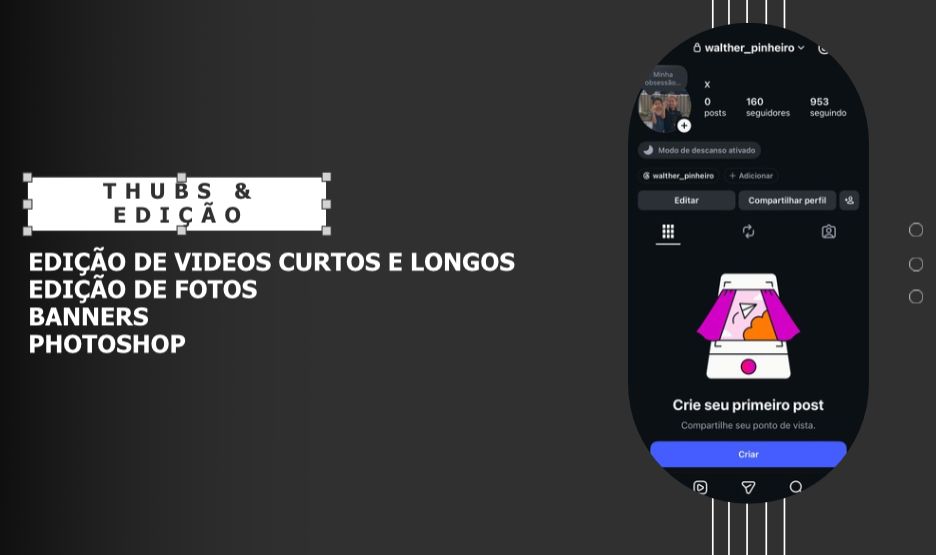 Faço edição de videos,thumbnails,tec.
