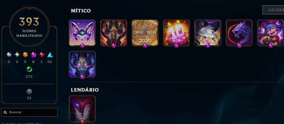 CONTA LOL FUL ACESSO / 307 SKINS!!!