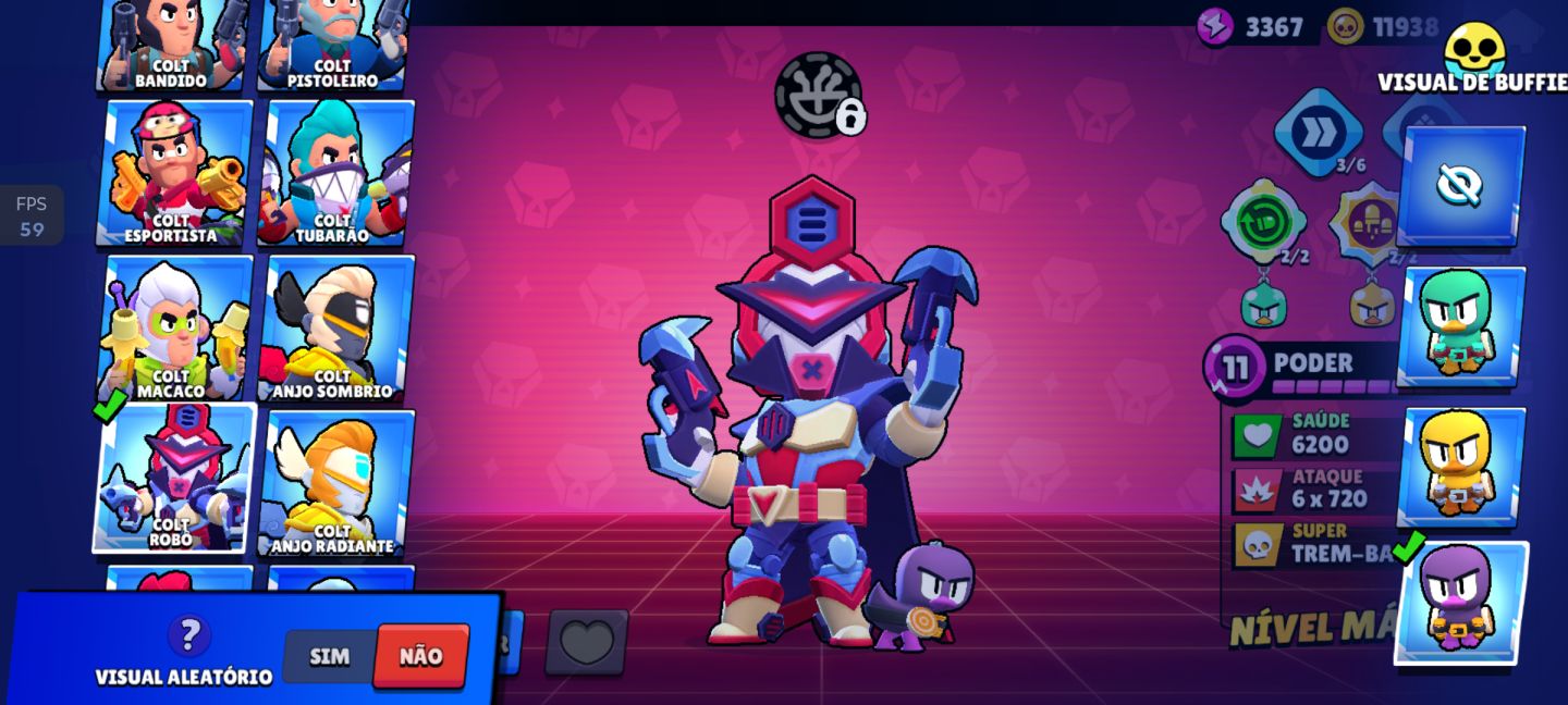 Conta Brawl Stars 2019 | 58K Troféus | Todos os Brawlers |+200 Skins.Negociável