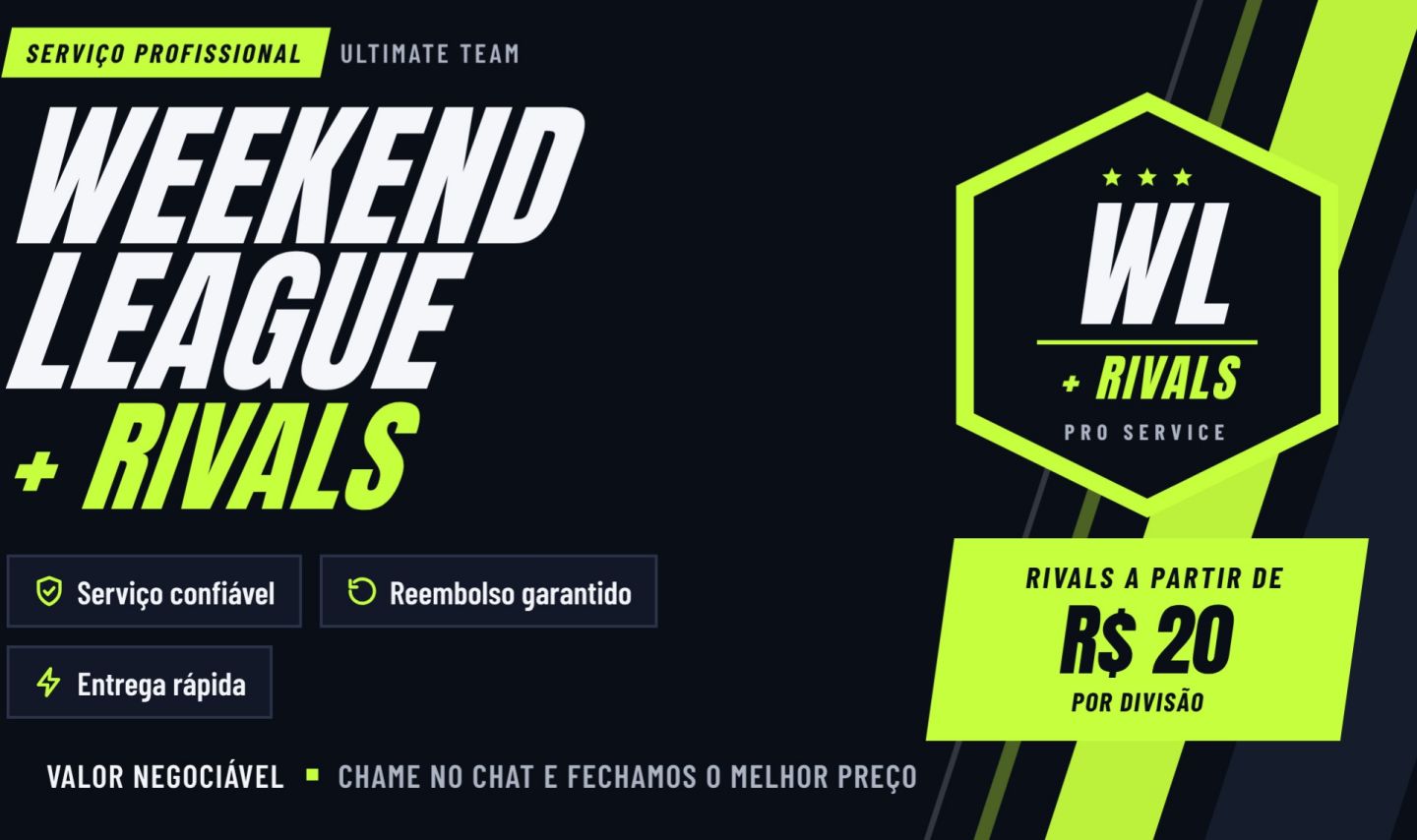 WL até 15 Vitórias + Rivals | Equipe Especializada | Reembolso Garantido