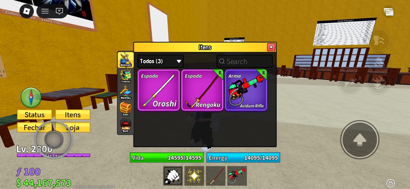 Contas BloxFruits 43M+ de Belli