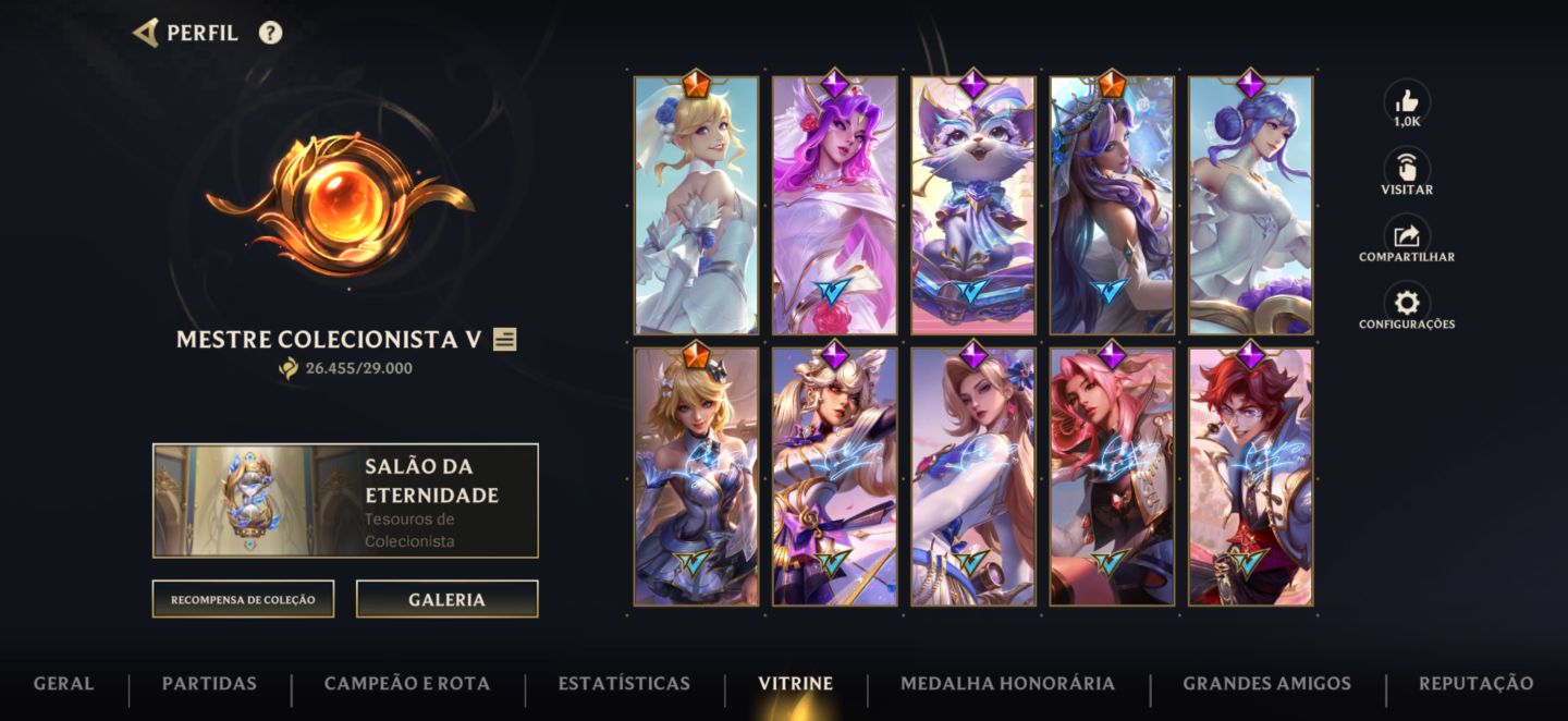 Conta wild rift feminina lvl 120