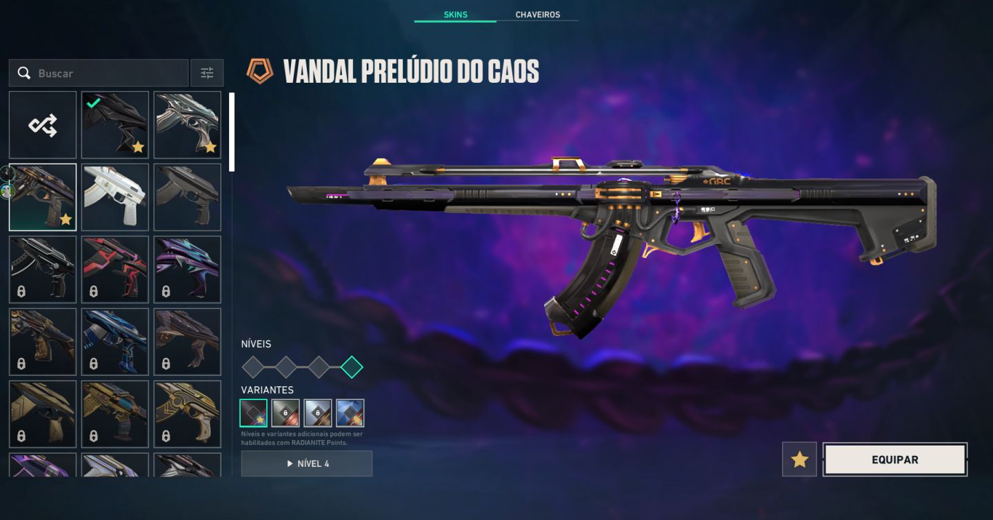 COnta Valorant, 2 skin de faca e muito mais
