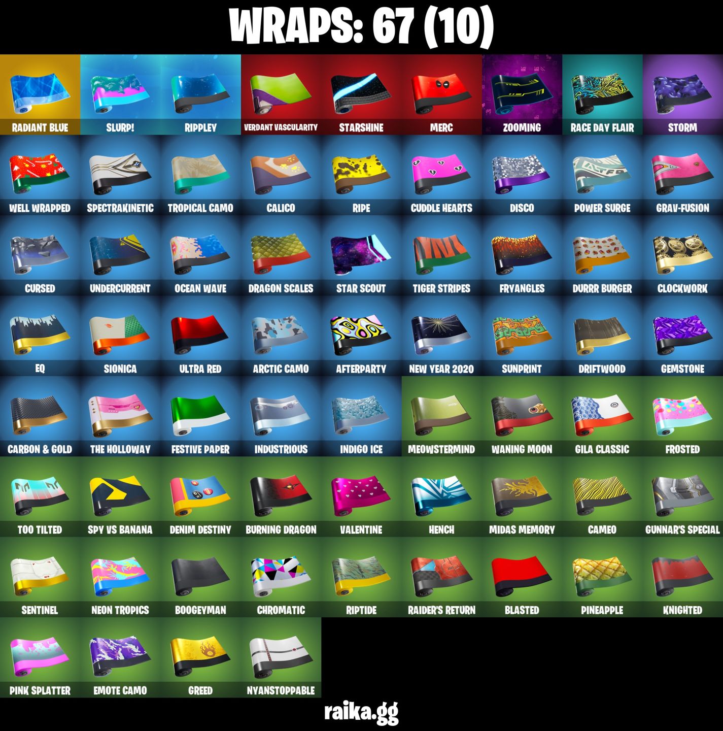 153 skins + Neo Versa + Travis Scott + Astro Jack + World Warrior Rogue Agent