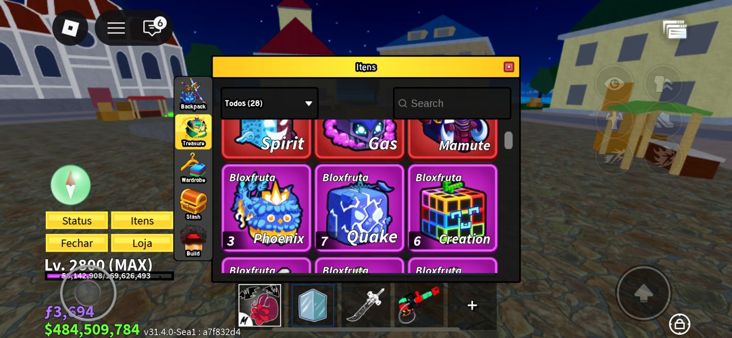 CONTA DE BLOX FRUIT BEM VALORIZADA COM MUITAS COISAS