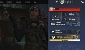 Conta Tom Clancys Rainbow Six Siege(CONTA LEVEL 50 JOGO COMPRADO NO PC)
