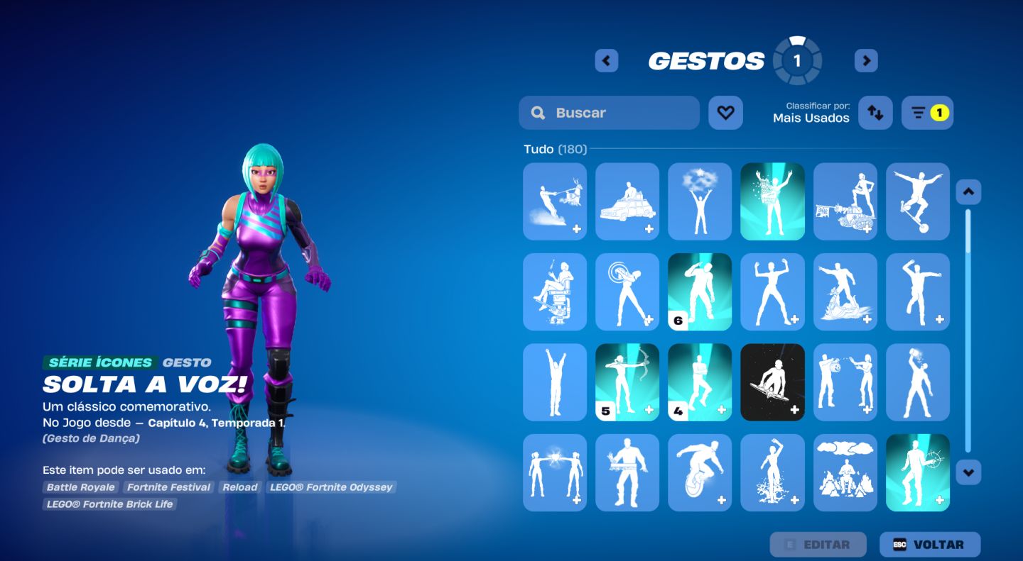 Conta Fortnite 330 Skins | Wonder, Iconic, Glow e Passes Clássicos