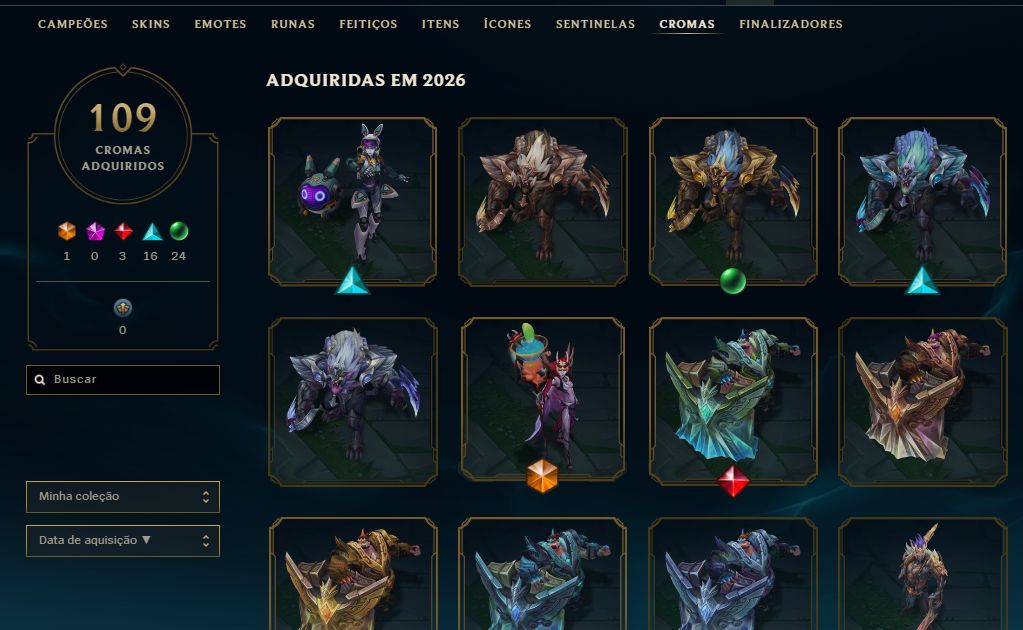 CONTA LVL 538 - DIAMANTE - TOP 20 KALISTA BR - 136 EM - 4612 EL