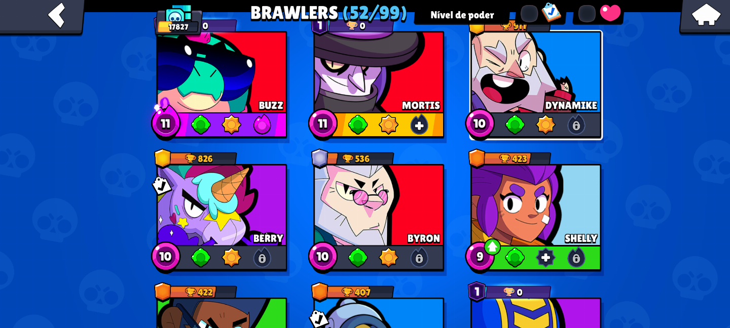 Conta Brawl Stars! 17827 Troféus, 52 Brawlers, 50 Skins e mais! ENTREGA IMEDIATA