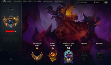 Conta LoL com skins lendárias, Ouro 2