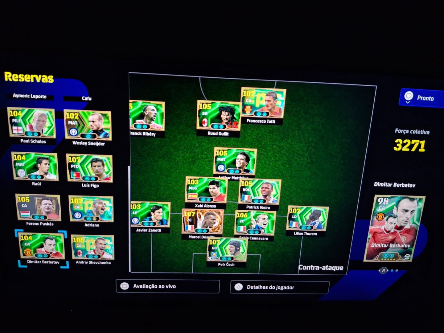 Conta top rank efootball ps4/ps5