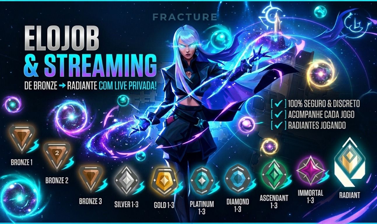 ELOJOB VALORANT ACOMPANHA EM LIVE AO VIVO Bronze ao Radiante & Negocie NO CHAT!