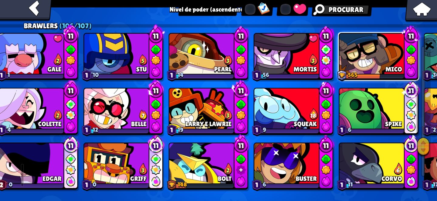 CONTA DE BRAWL STARS MUITO RARA!!!