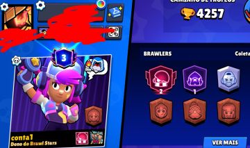 Conta de Brawl Stars com skins lendários para iniciantes