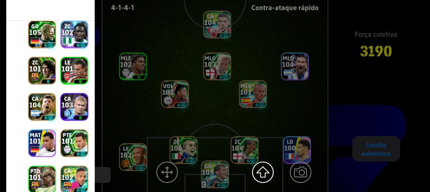 CONTA DE EFOOTBAL COM PUYOL E FERDINAND