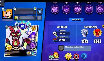 Conta FULL de Brawl Stars INSANA - 96k troféus - 69 Hiper