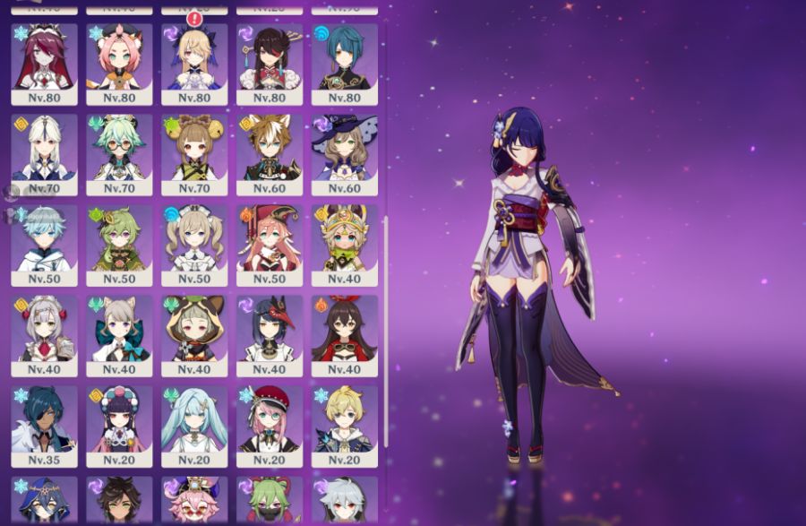 CONTA GENSHIN IMPACT AR 55+ 20 personagens 5 estrelas