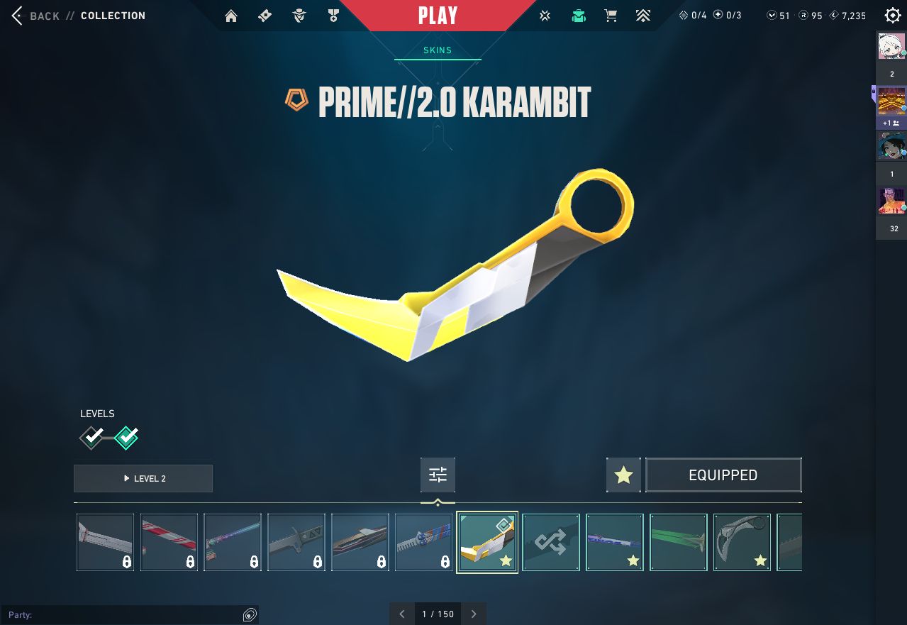CONTA VALORANT COM 16 SKINS(Não contando de passe)