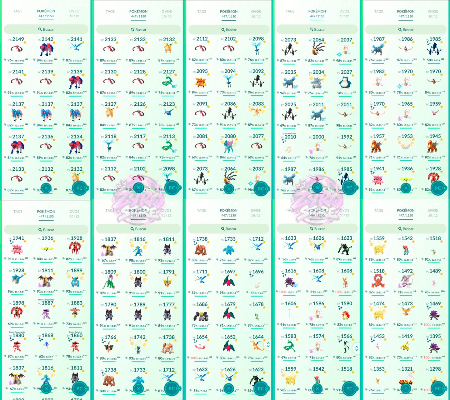 CONTA POKÉMON GO LVL 71 | 238 LENDÁRIOS | 101 SHINYS | 30 FUNDOS | 50 HUNDOS | 7