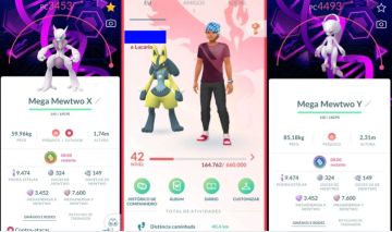 CONTA POKÉMON GO LEVEL 42 COM MEGA MEWTWO X E Y