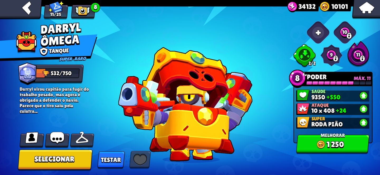 CONTA DE BRAW STARS 47088 Troféus, conta de 2021. (Valor negociável)