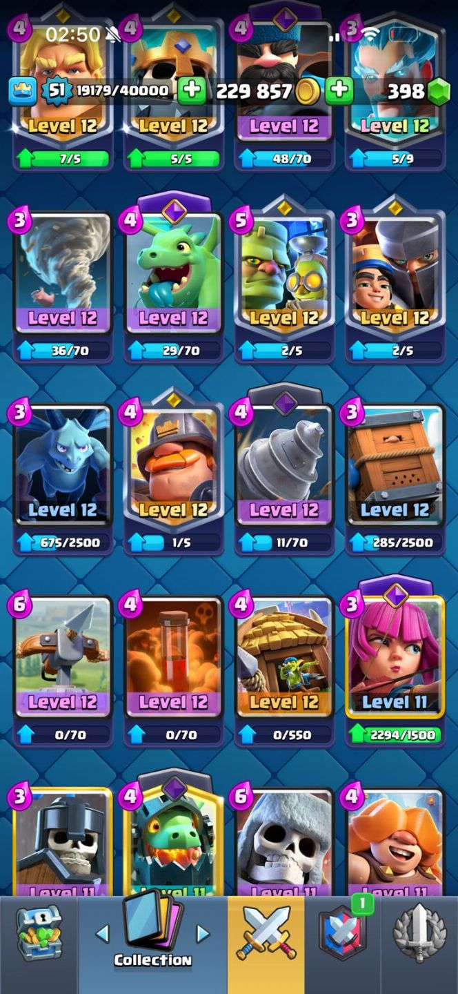 Conta clash royale 10k troféus
