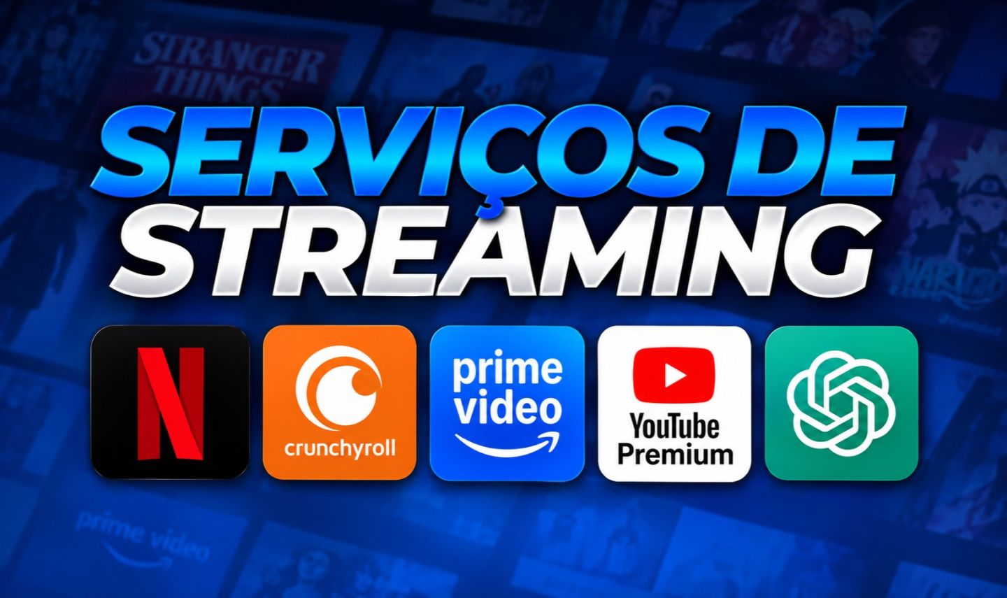 [ MELHOR DO SITE ] MEGA COMBO PREMIUM | NETFLIX, PRIME, CRUNCHYROLL, CHAT | 30D