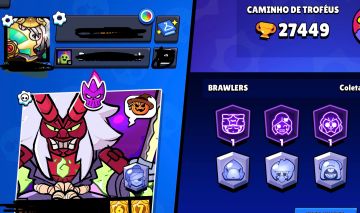 Conta de brawl Stars antiga, com conta de Clash Royale e Clash Of Clans