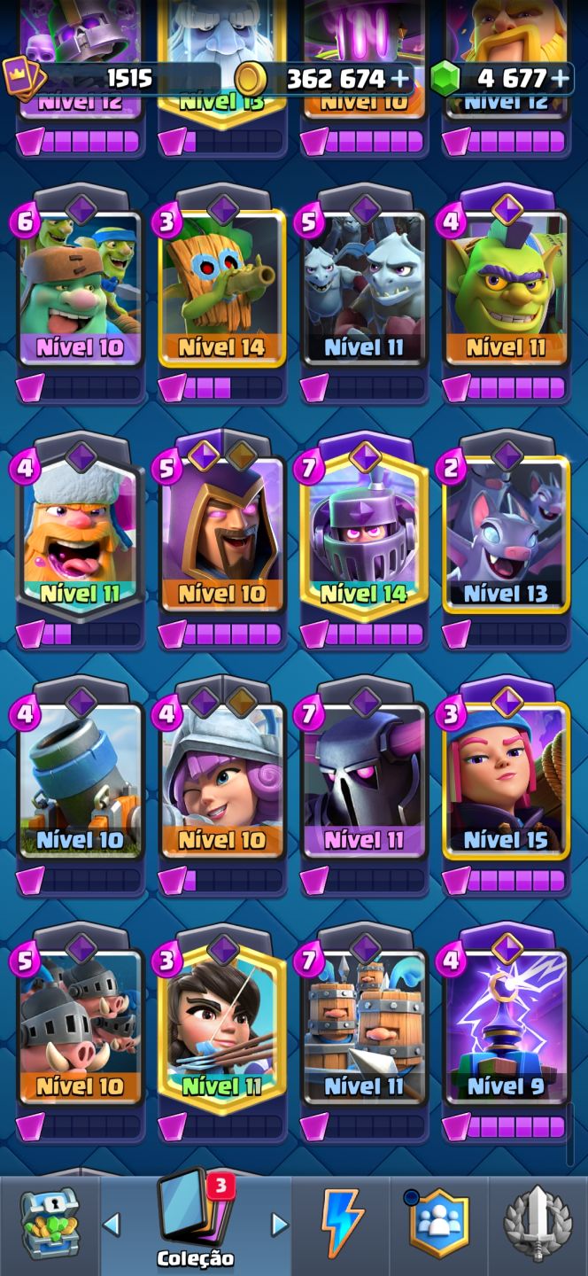 CONTA CLASH ROYALE ARENA 25