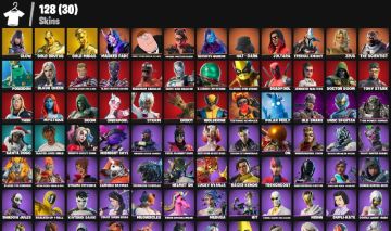 CONTA COM 128 SKINS, SKIN RARA DA GLOW, MIDAS, MARVEL E PICARETAS MUITO TRYHARD