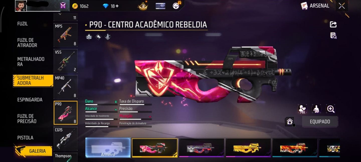10 Ump Atributa | Xm8 Atributa + 318 Peitorais | Skins de Naruto + Dank master