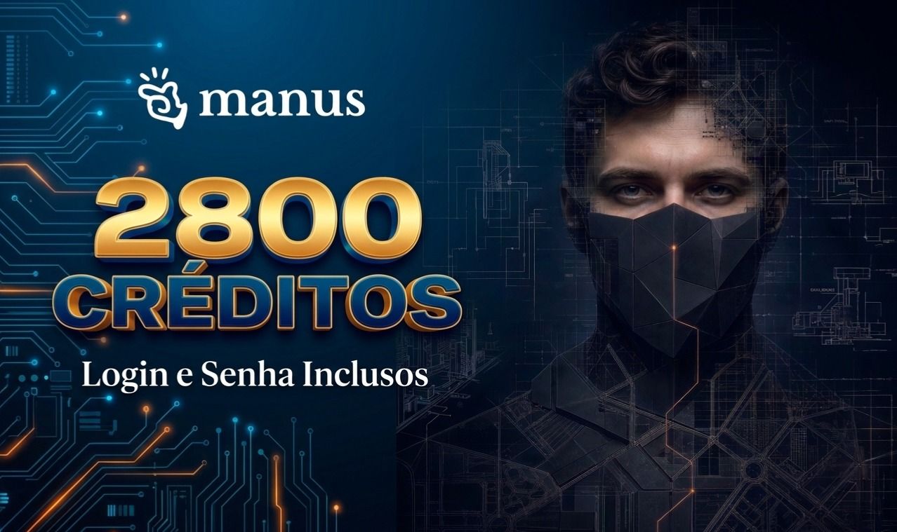 Conta Manus IA 2.800 Créditos com Bônus Diário
