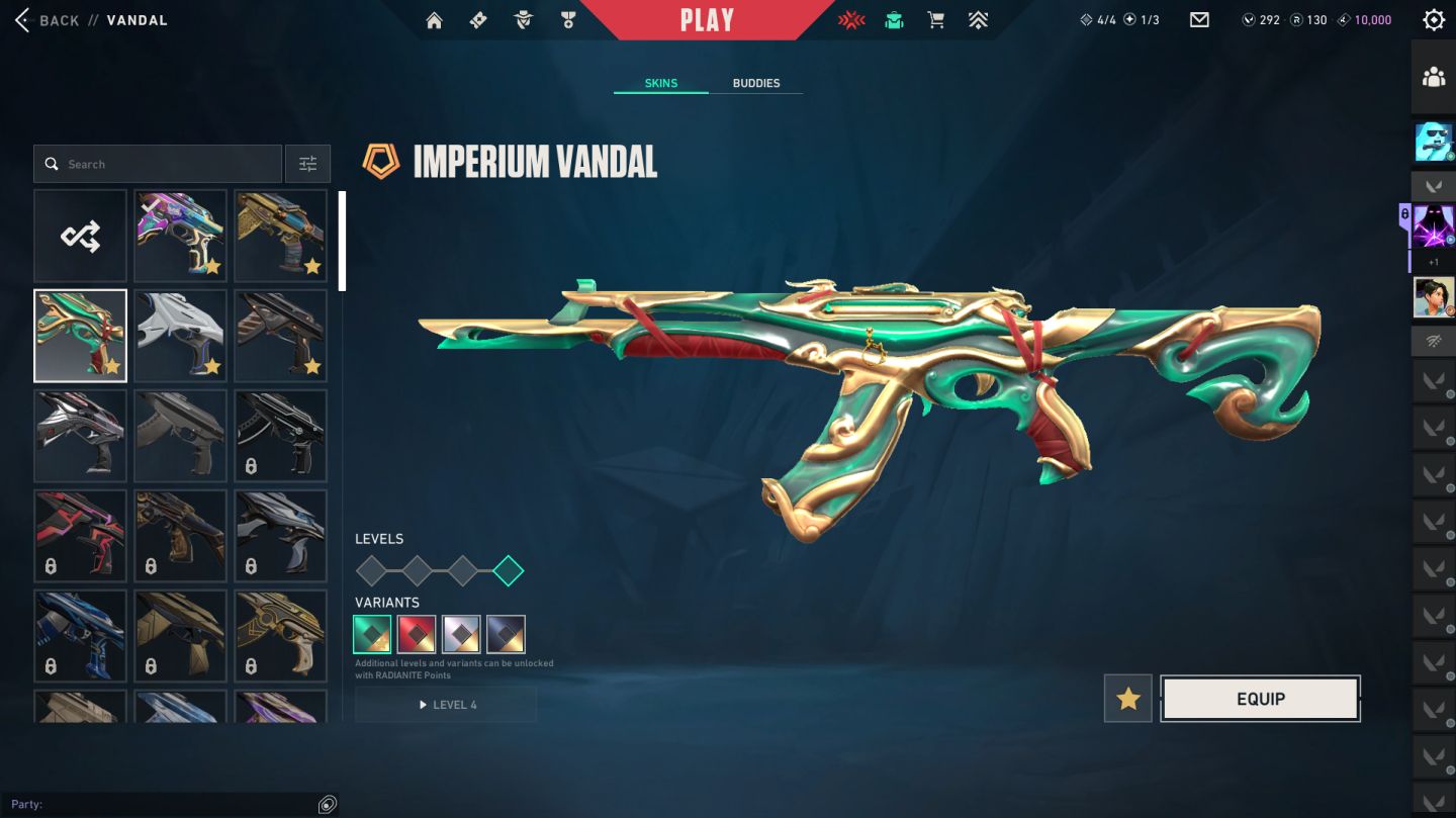 CONTA VALORANT NÍVEL 188 + SKINS - Preço Negociavel