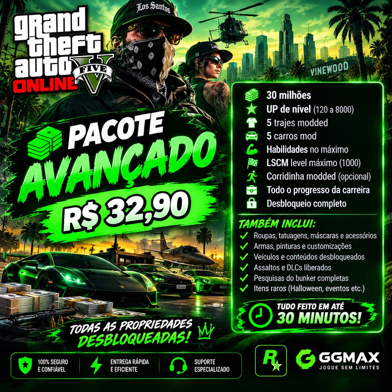 Upagem de contas GTV-PC