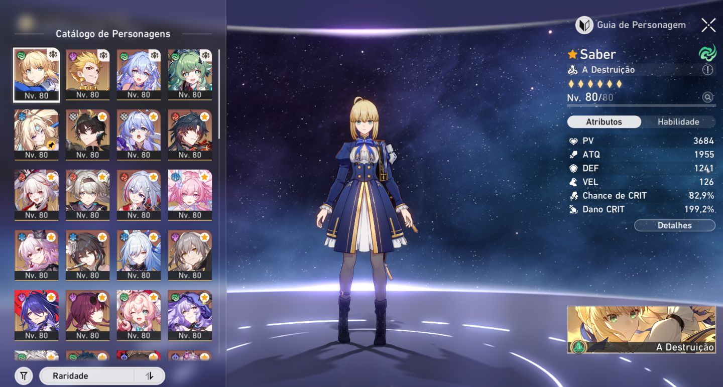 Honkai: Star Rail Conta Endgame Completa | 43 T5 | 35 Limitados | Cyrene e2