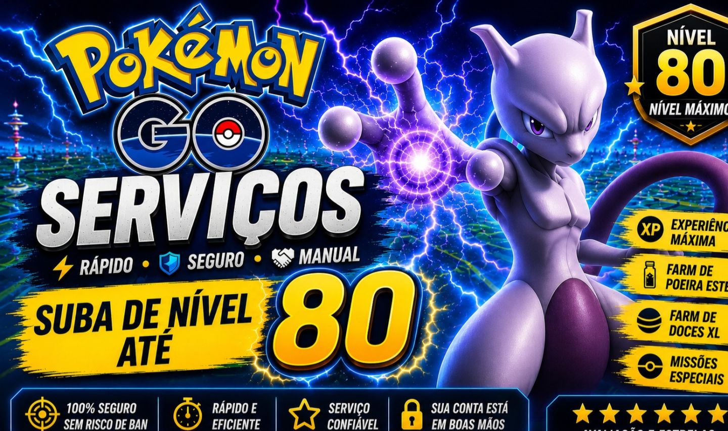 (Mega promoção somente hoje) Pokémon GO UP | XP, Stardust, Eventos e Level 80