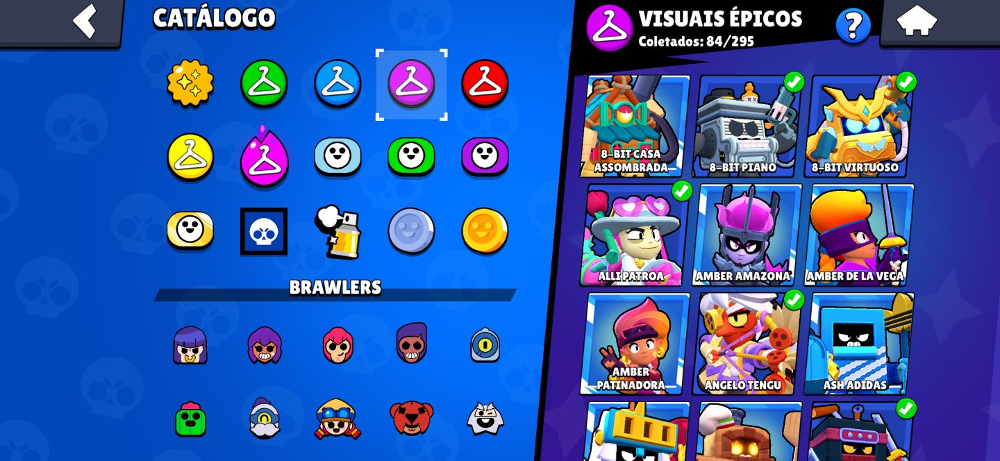 BRAWL STARS | 46.800 TROFÉUS | 107 BRAWLERS | 322 SKINS (PRA SAIR HOJE !!!!)