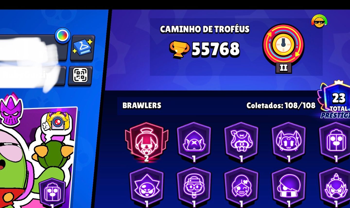 Conta brawl stars 55k trofeis Oferta relampago