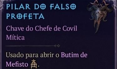 Chave para Butim do Mefisto - Ajudo a matar (Temporada 15 Diablo 4)