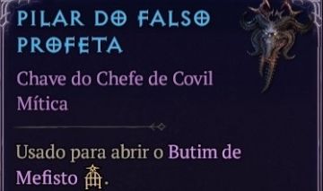 Chave para Butim do Mefisto - Ajudo a matar (Temporada 15 Diablo 4)